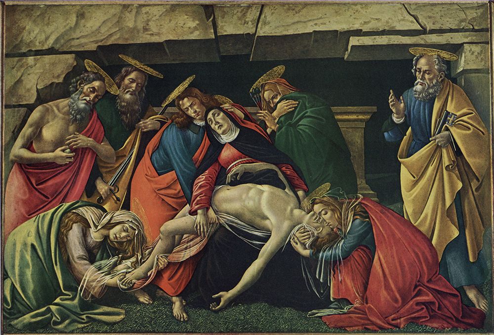 Lamentation over the Dead Christ art print by Sandro Botticelli for $57.95 CAD