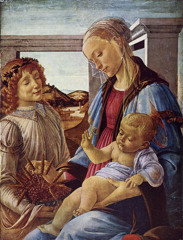 Madonna of the Eucharist ca 1470 art print by Sandro Botticelli for $57.95 CAD