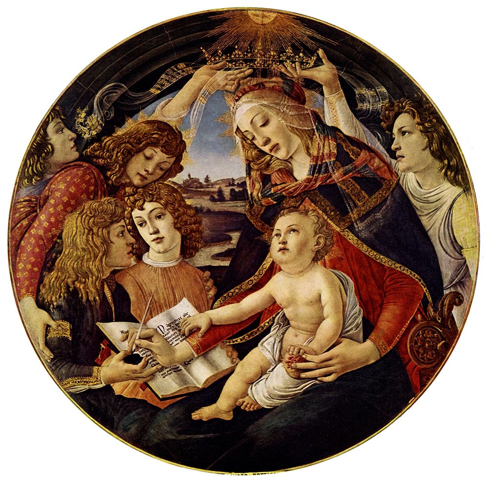 Madonna of the Magnificat ca 1483 art print by Sandro Botticelli for $57.95 CAD