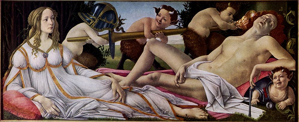 Mars and Venus ca 1485 art print by Sandro Botticelli for $57.95 CAD