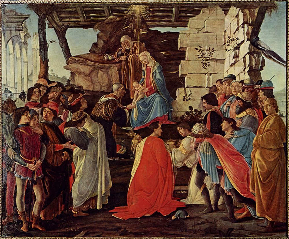 The Adoration of the Magi 1475 art print by Sandro Botticelli for $57.95 CAD