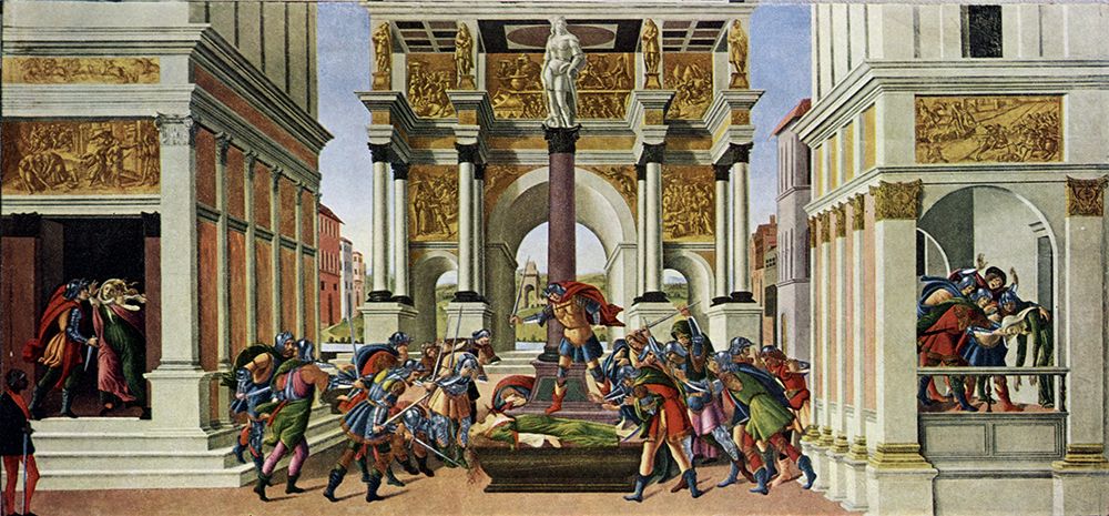 The Tragedy of Lucretia 1496 art print by Sandro Botticelli for $57.95 CAD