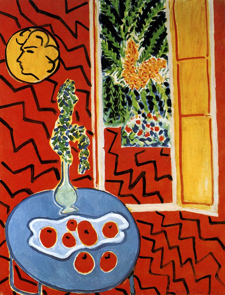 Red Interior, Still Life on Blue Table 1947 art print by Henri Matisse for $57.95 CAD