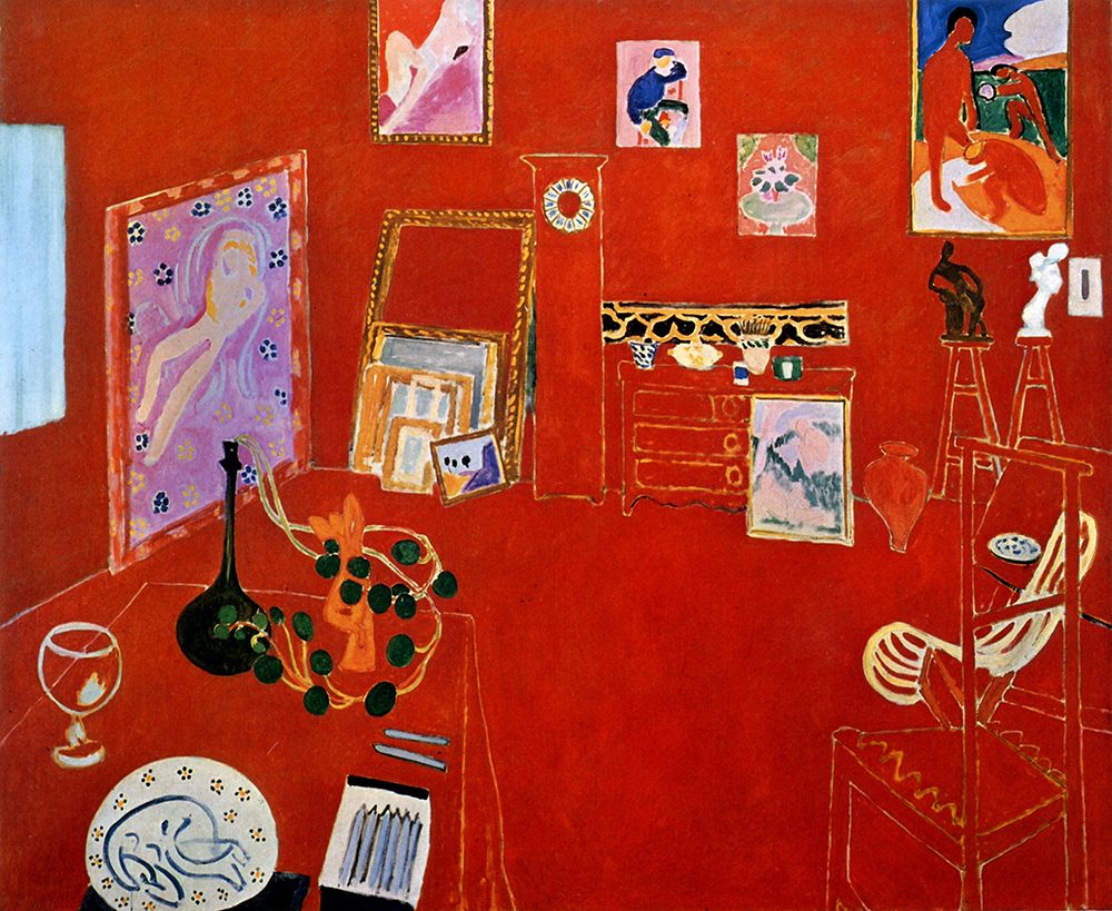 Red Studio 1911 art print by Henri Matisse for $57.95 CAD