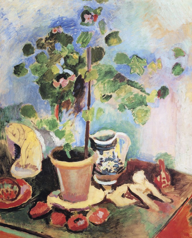 Still Life with Geranium and Fruit 1907 art print by Henri Matisse for $57.95 CAD