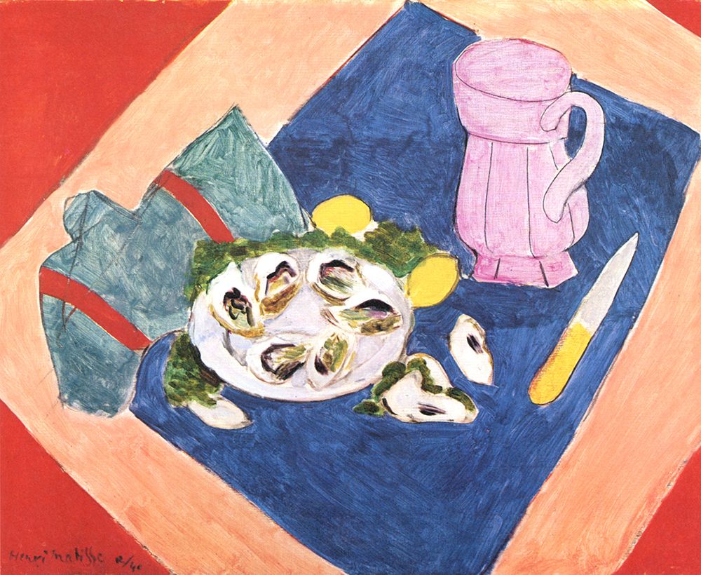 Still Life with Oysters 1940 art print by Henri Matisse for $57.95 CAD