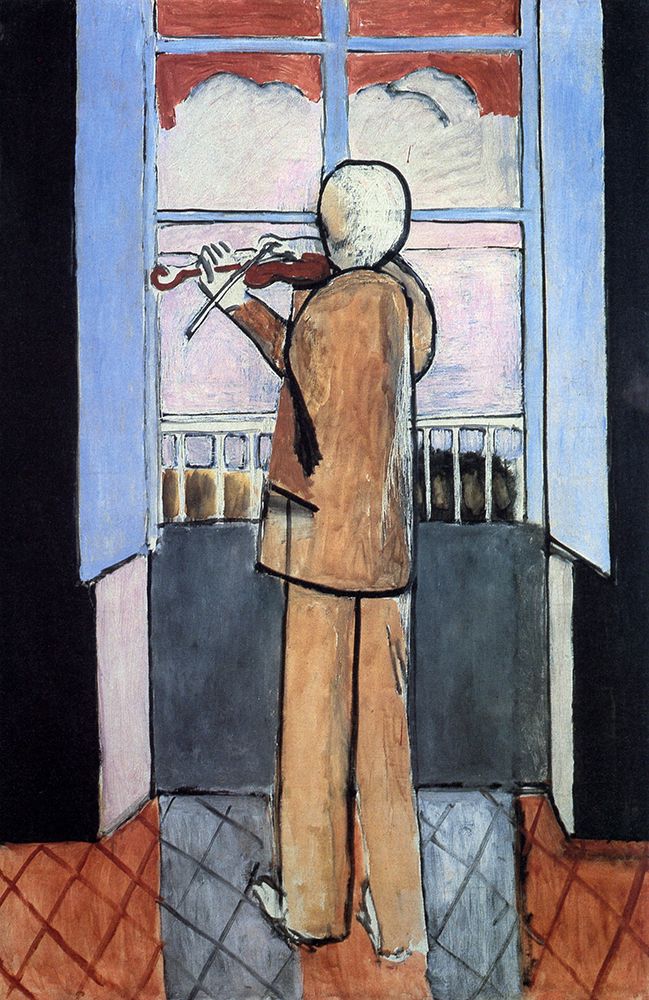 Violinist at the Window 1917 art print by Henri Matisse for $57.95 CAD