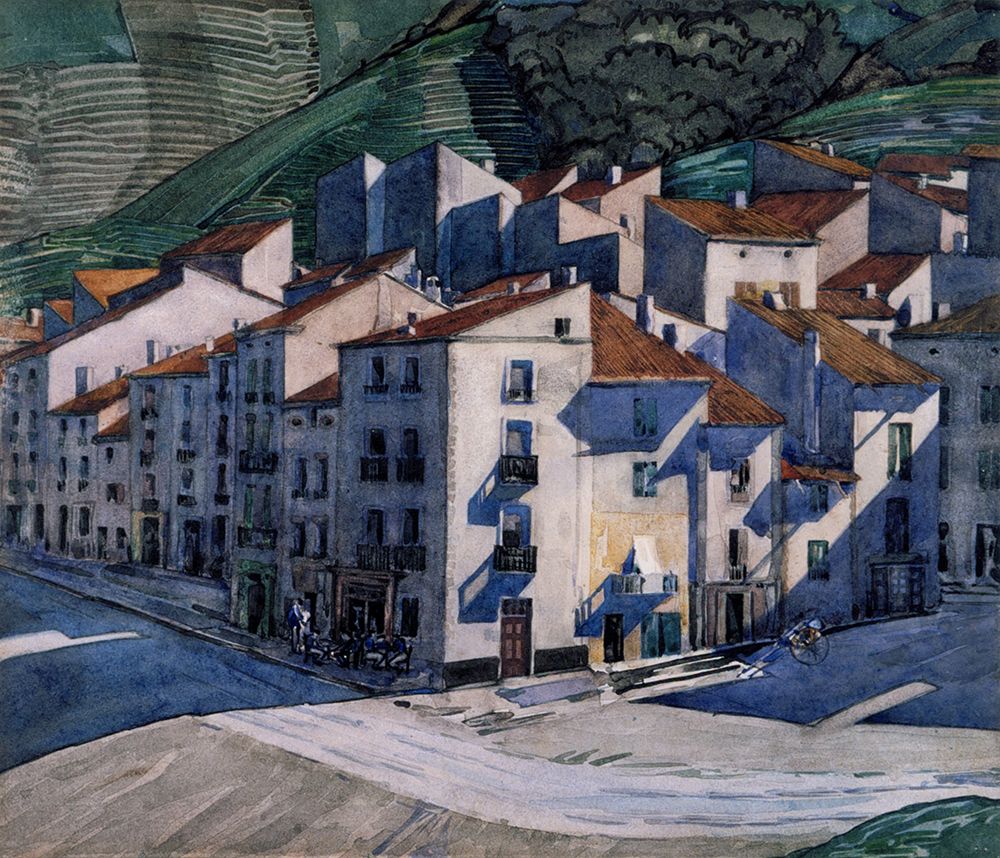 A Southern Town 1925 art print by Charles Rennie Mackintosh for $57.95 CAD