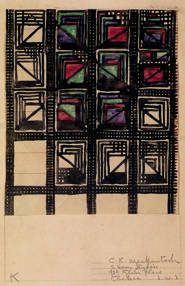 Checkered Rectangles art print by Charles Rennie Mackintosh for $57.95 CAD