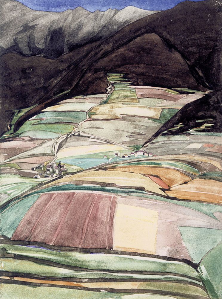 Mountain Landscape 1925 art print by Charles Rennie Mackintosh for $57.95 CAD