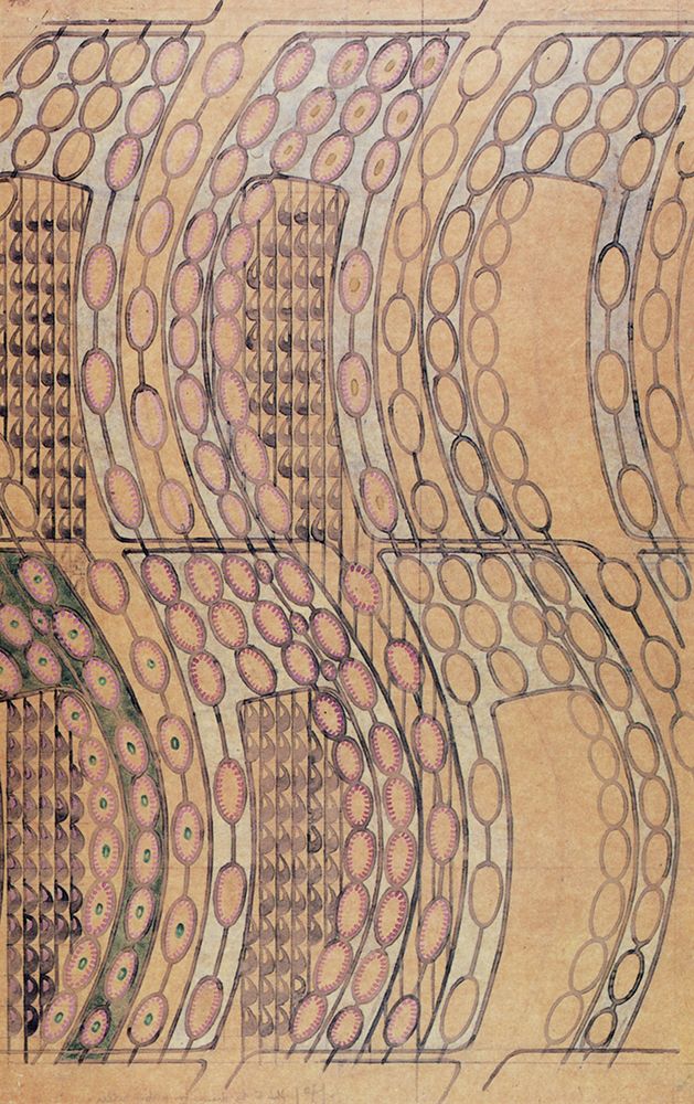 Stylised Daisies, Purple and Blue art print by Charles Rennie Mackintosh for $57.95 CAD