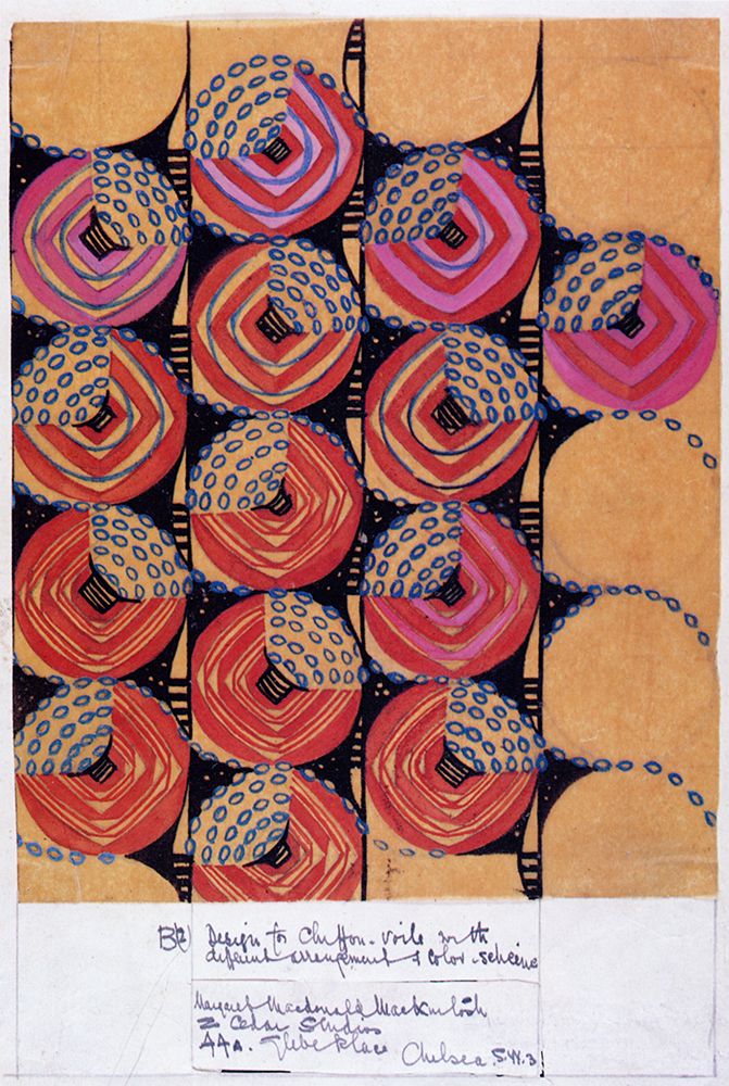 Stylised Roses, Chiffon Voile art print by Charles Rennie Mackintosh for $57.95 CAD