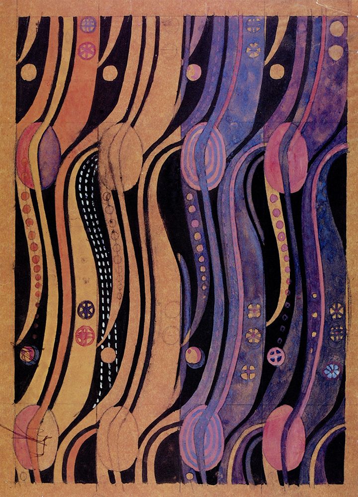 Stylised Tulip Textile Design ca 1915 art print by Charles Rennie Mackintosh for $57.95 CAD