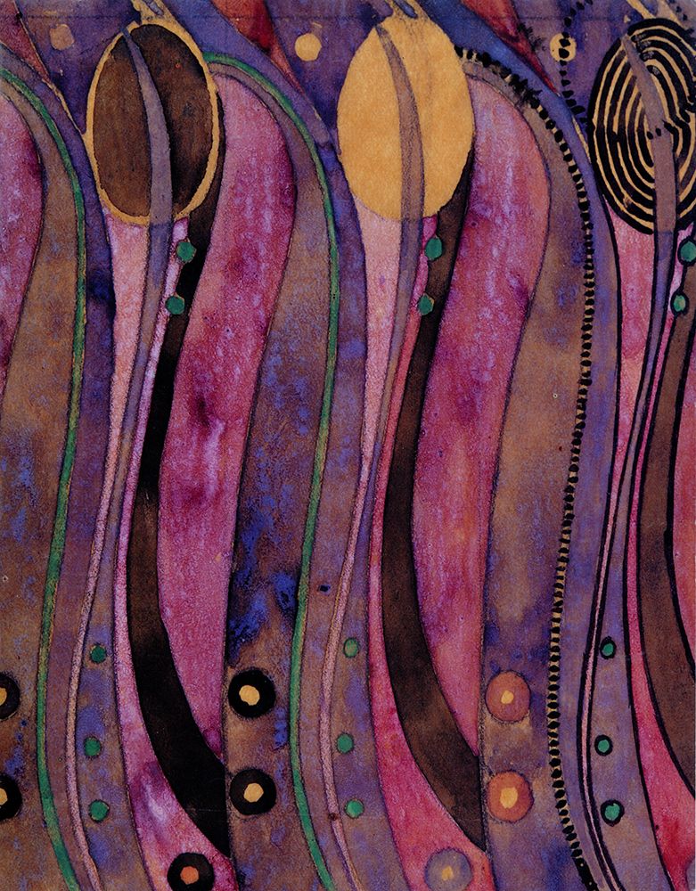 Stylised Tulip Textile Design ca 1916 art print by Charles Rennie Mackintosh for $57.95 CAD