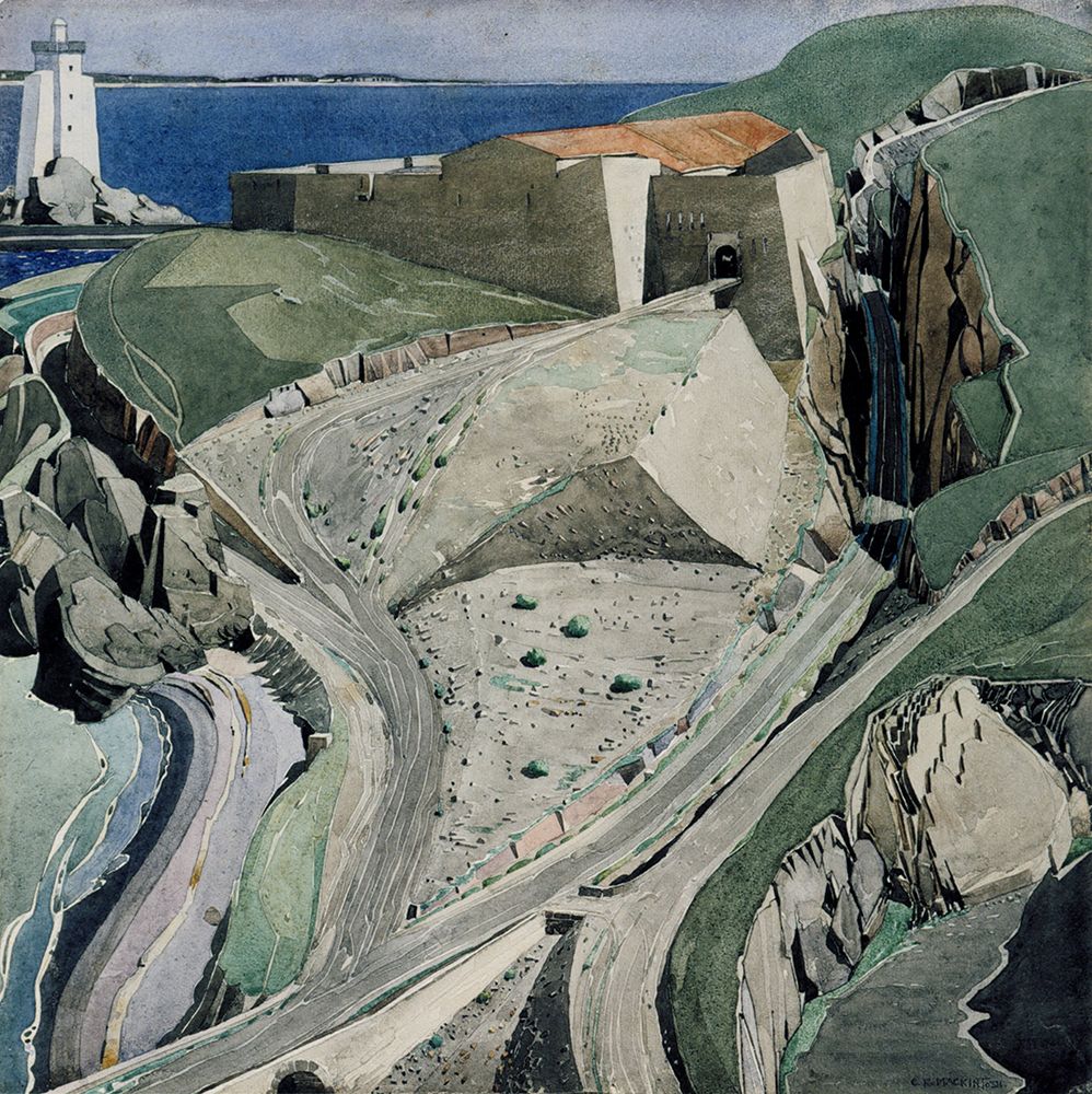 The Fort, Sidi Ferruch 1925 art print by Charles Rennie Mackintosh for $57.95 CAD