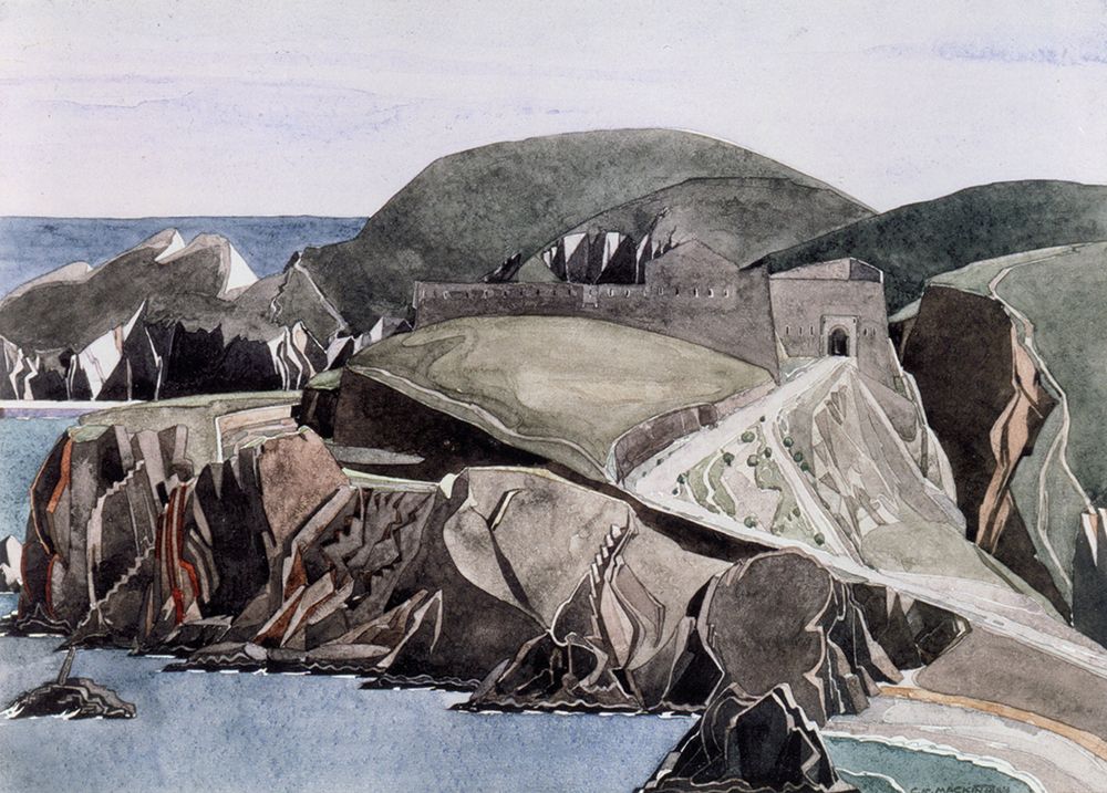 The Road through the Rocks, Fort Mailly 1925 art print by Charles Rennie Mackintosh for $57.95 CAD