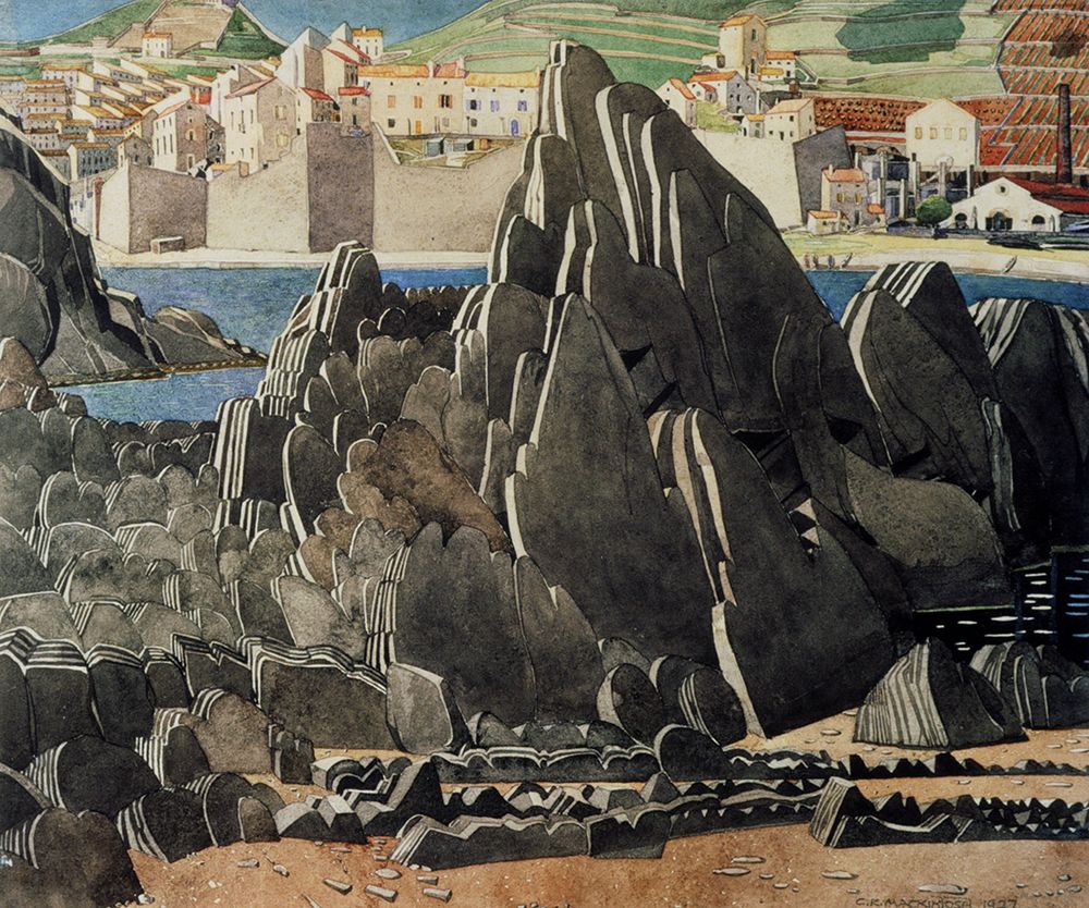 The Rock, Anse Bear 1925 art print by Charles Rennie Mackintosh for $57.95 CAD