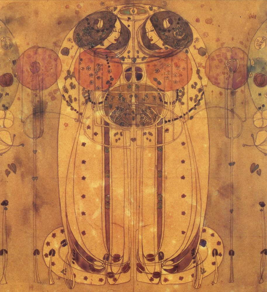 The Wassail (detail) 1900 art print by Charles Rennie Mackintosh for $57.95 CAD
