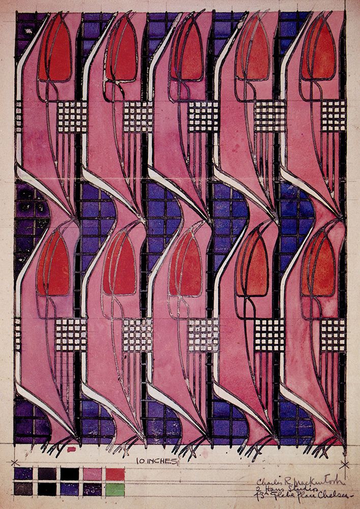 Tulip and Lattice art print by Charles Rennie Mackintosh for $57.95 CAD
