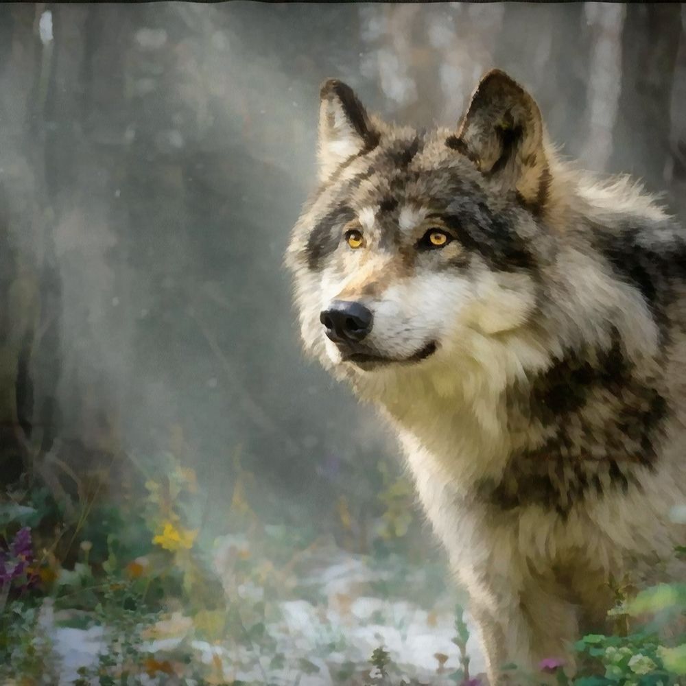 Forest Wolf I art print by Buck Rawlins for $57.95 CAD