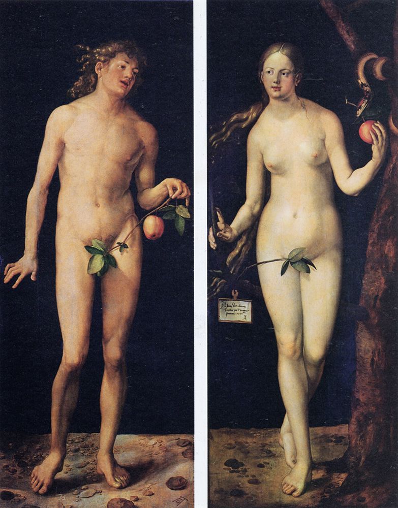 Adam and Eve 1507 art print by Albrecht Durer for $57.95 CAD