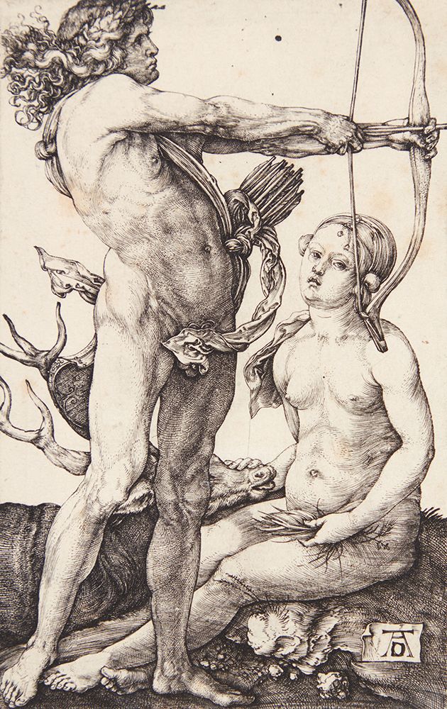 Apollo and Diana art print by Albrecht Durer for $57.95 CAD