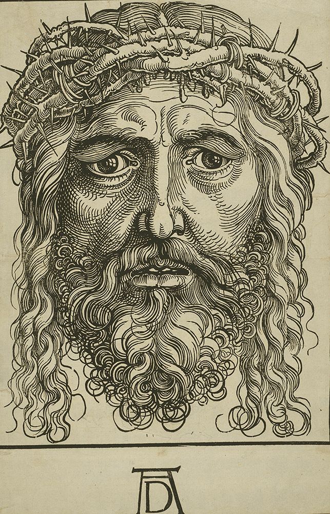 Head of Christ Crowned with Thorns art print by Albrecht Durer for $57.95 CAD