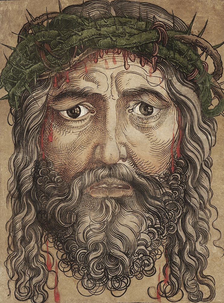 Head of Jesus Christ 1928 art print by Albrecht Durer for $57.95 CAD