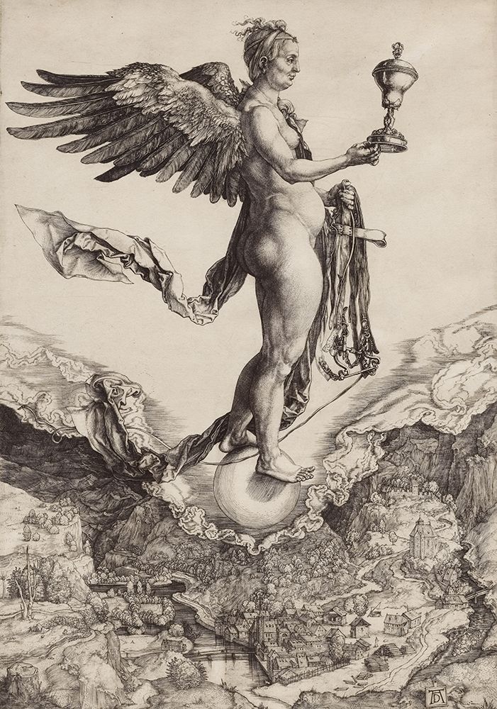 Nemesis, The Great Fortune 1501 art print by Albrecht Durer for $57.95 CAD