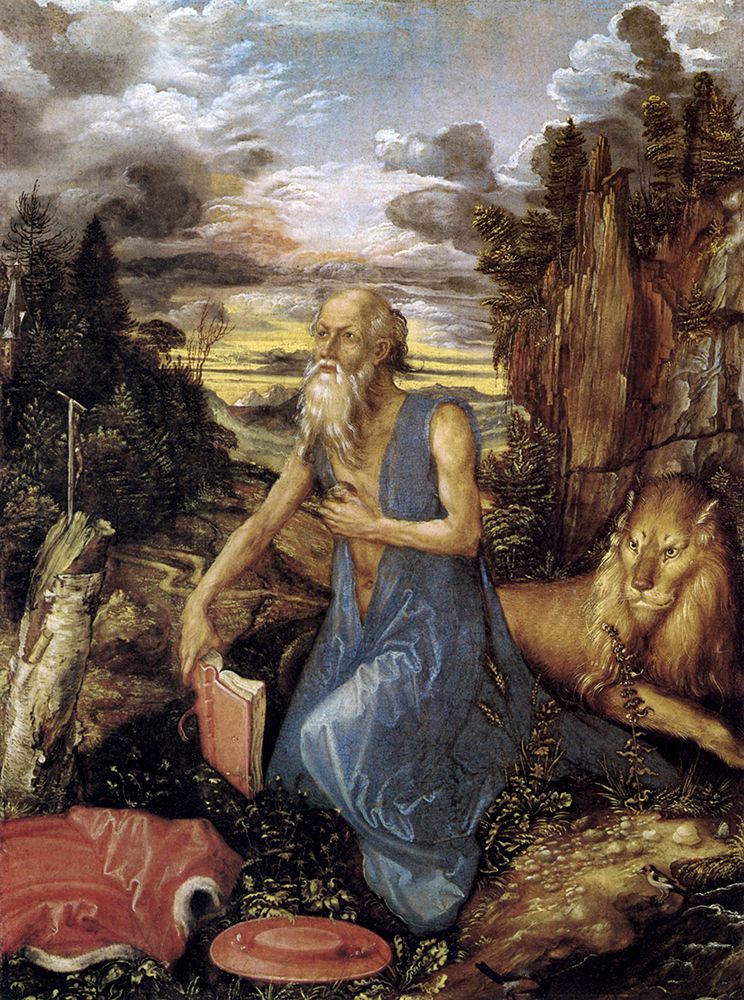 Penitent St. Jerome 1494 art print by Albrecht Durer for $57.95 CAD