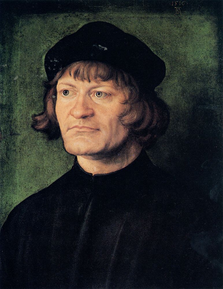Portrait of a Clergyman 1516 art print by Albrecht Durer for $57.95 CAD