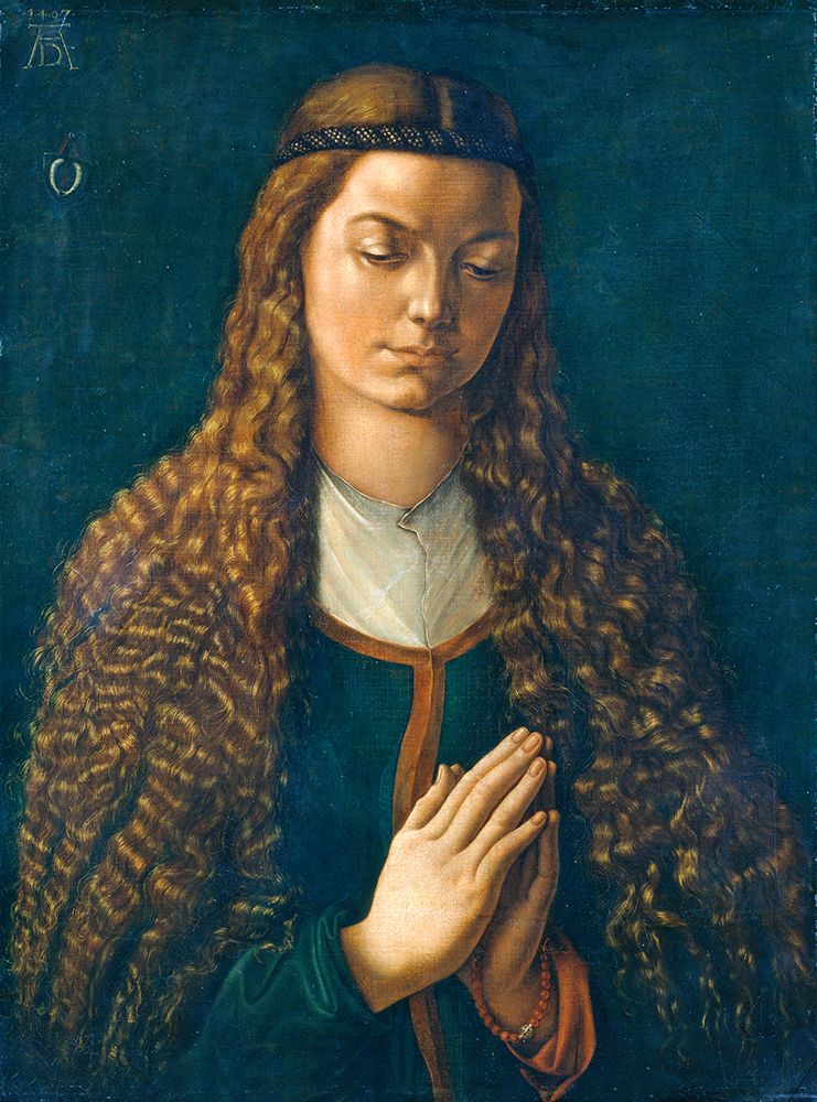 Portrait of a Young Woman with Her Hair Down 1497 art print by Albrecht Durer for $57.95 CAD