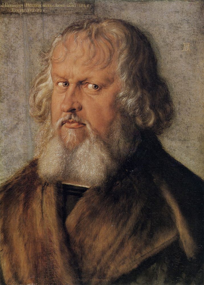 Portrait of Hieronymus Holzschuher 1526 art print by Albrecht Durer for $57.95 CAD