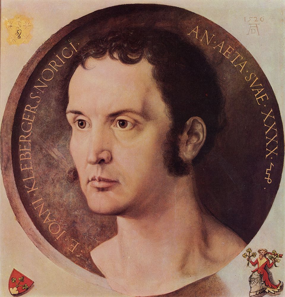 Portrait of Johannes Kleeberger 1526 art print by Albrecht Durer for $57.95 CAD