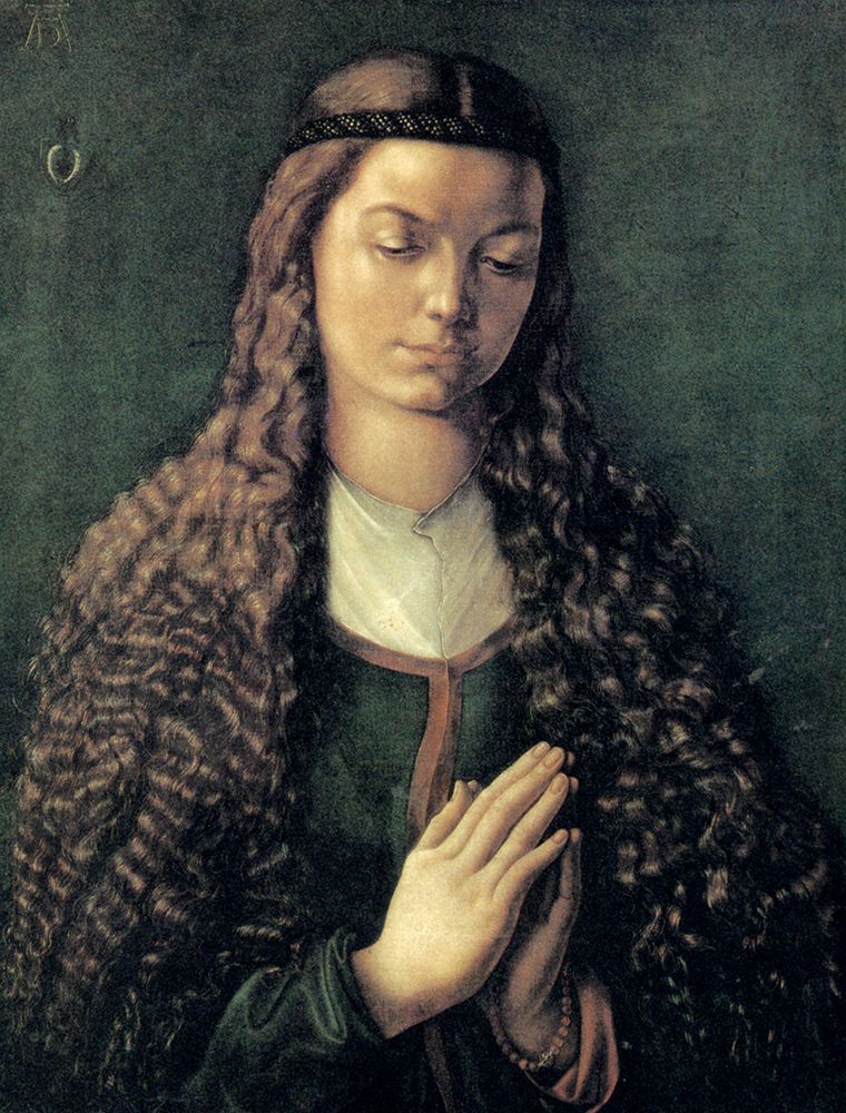Potrait of a Young Furleger with Loose Hair ca 1497 art print by Albrecht Durer for $57.95 CAD