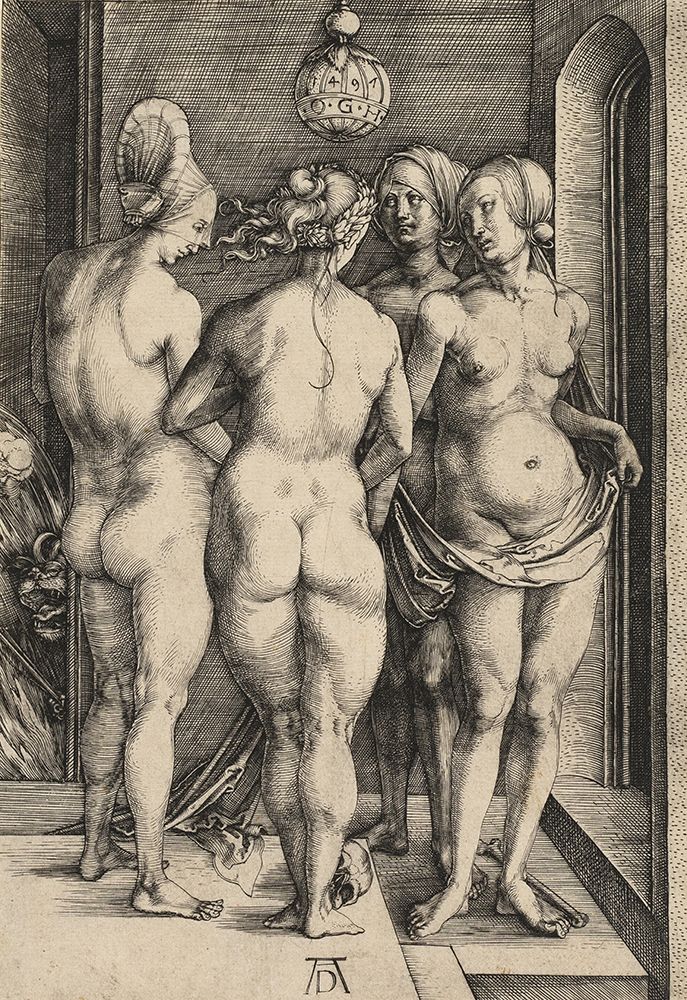 The Four Naked Women art print by Albrecht Durer for $57.95 CAD