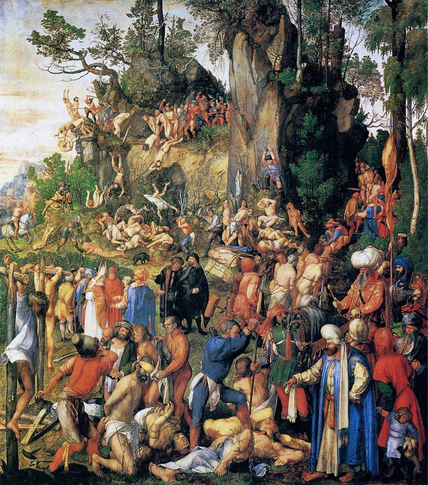 The Martyrdom of Ten Thousand Christians 1508 art print by Albrecht Durer for $57.95 CAD
