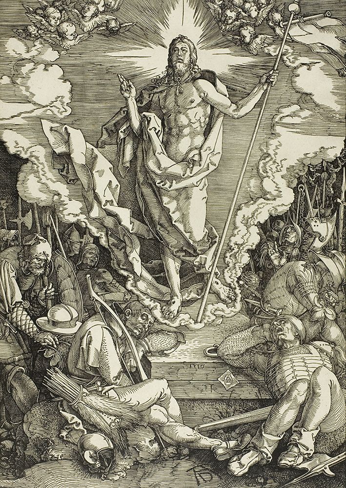 The Resurrection, from The Large Passion art print by Albrecht Durer for $57.95 CAD