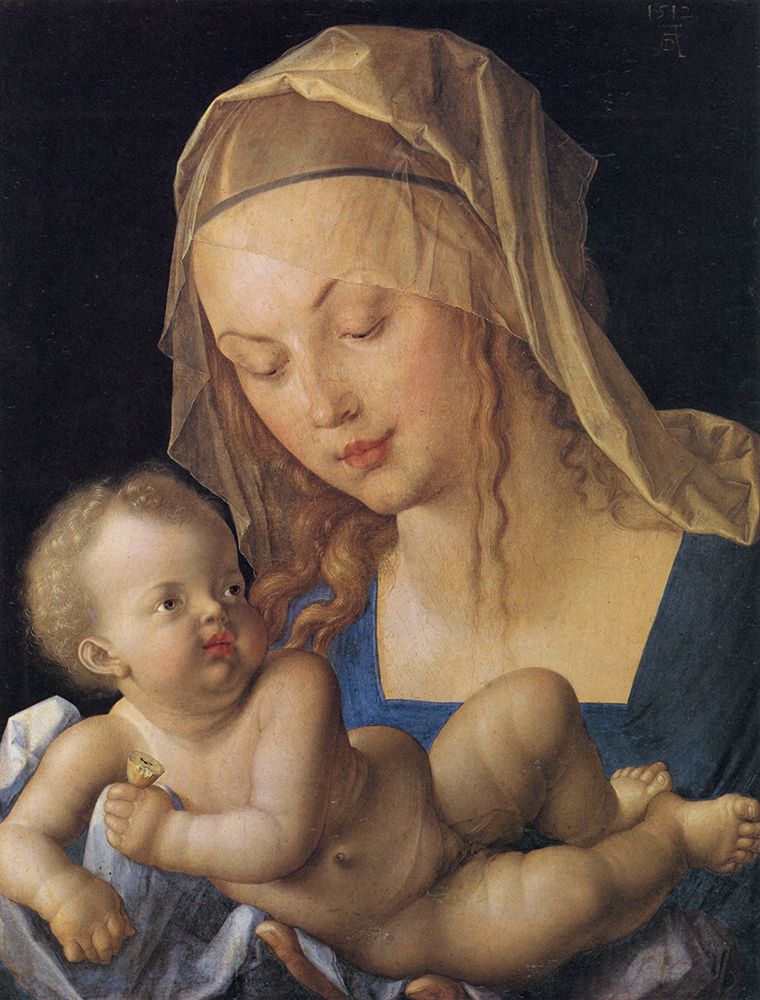 The Virgin and Child 1512 art print by Albrecht Durer for $57.95 CAD
