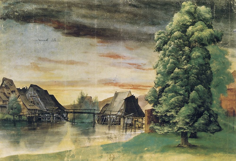 The Weiden Mill ca 1498 art print by Albrecht Durer for $57.95 CAD