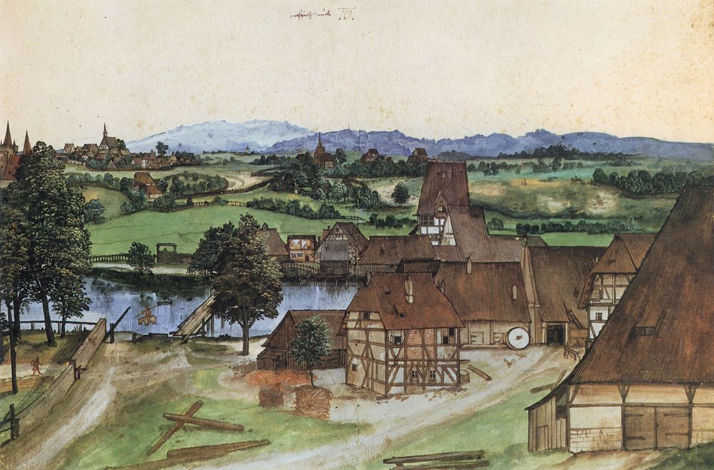 The Wire-Drawing Mill 1494 art print by Albrecht Durer for $57.95 CAD