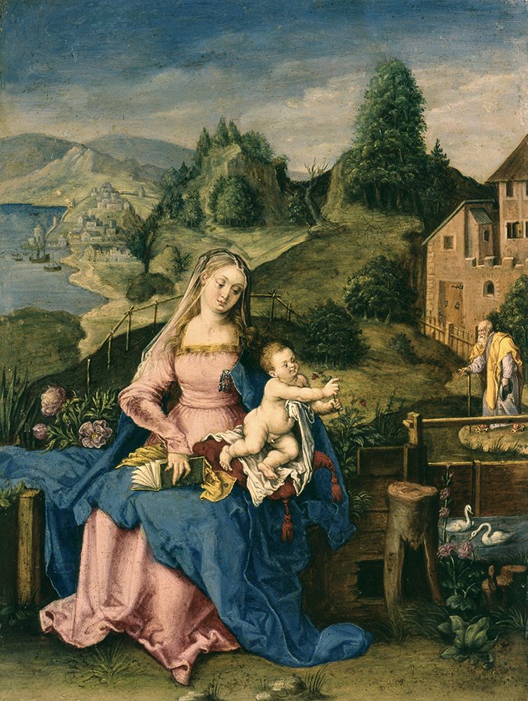 Virgin and Child in a Landscape ca 1600 art print by Albrecht Durer for $57.95 CAD