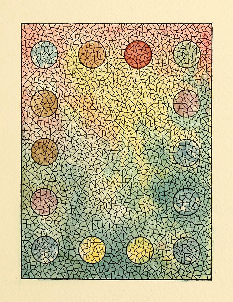 Belcher Mosaic Glass 1886 - 4 design by BMG Co art print by Art Nouveau Stained Glass Designs for $57.95 CAD