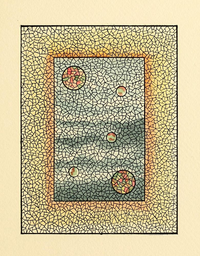 Belcher Mosaic Glass 1886 - 6 design by BMG Co art print by Art Nouveau Stained Glass Designs for $57.95 CAD