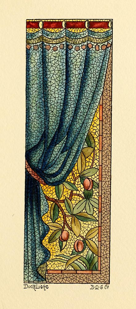 Belcher Mosaic Glass 1886 - 9 design by BMG Co art print by Art Nouveau Stained Glass Designs for $57.95 CAD