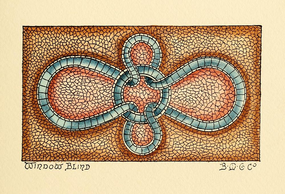 Belcher Mosaic Glass 1886 - 14 design by BMG Co art print by Art Nouveau Stained Glass Designs for $57.95 CAD