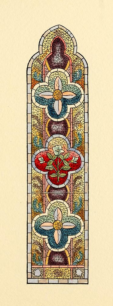 Belcher Mosaic Glass 1886 - 18 design by BMG Co art print by Art Nouveau Stained Glass Designs for $57.95 CAD