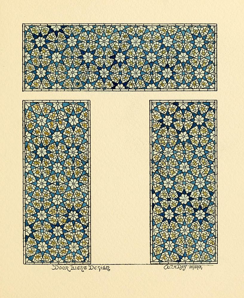 Belcher Mosaic Glass 1886 - 22 design by Wm H Day art print by Art Nouveau Stained Glass Designs for $57.95 CAD