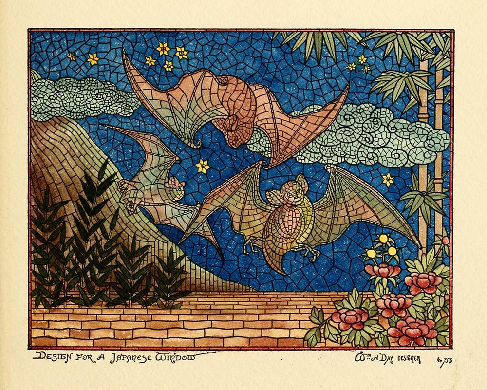 Belcher Mosaic Glass 1886 - 28 design by Wm H Day art print by Art Nouveau Stained Glass Designs for $57.95 CAD