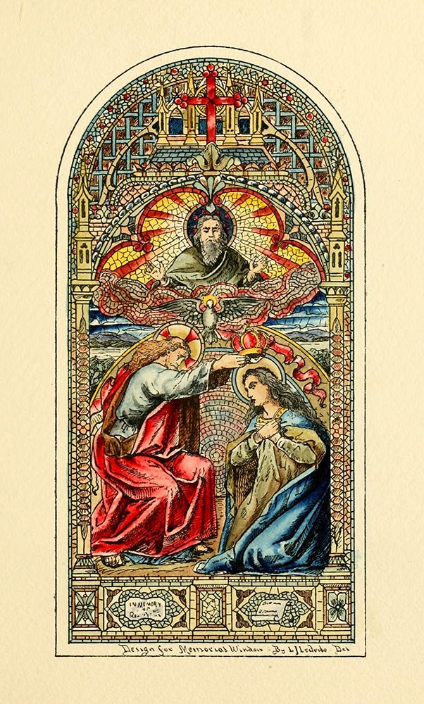 Belcher Mosaic Glass 1886 - 38 design by LJ Lederie art print by Art Nouveau Stained Glass Designs for $57.95 CAD